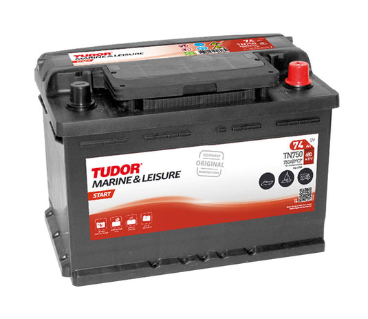 Tudor batteri start 12V 74Ah