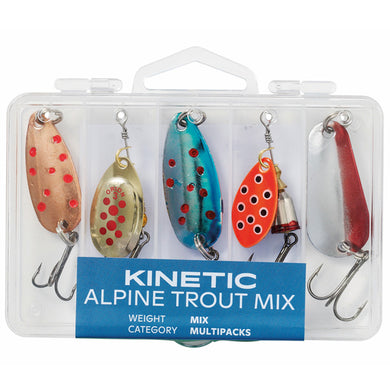 Kinetic Alpine trout mix, 5stk