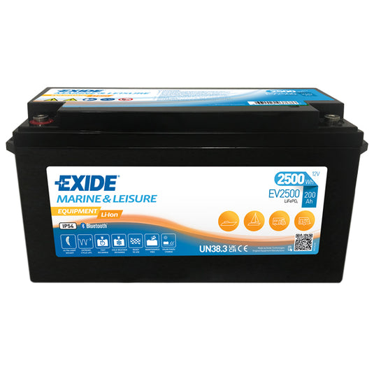 Exide EV2500 litiumbatteri 200A