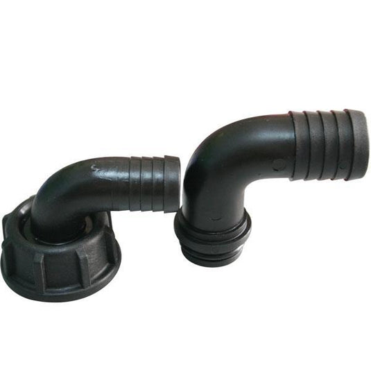 Udluftningsstuds 90° sæt Ø20 og Ø25mm 1