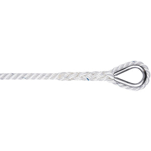 Liros Polyester 3-slået Hvid 30m ankerline