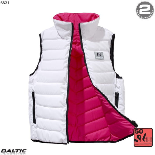 Flipper flydevest Unisex-Hvid-Rosa-XSmall