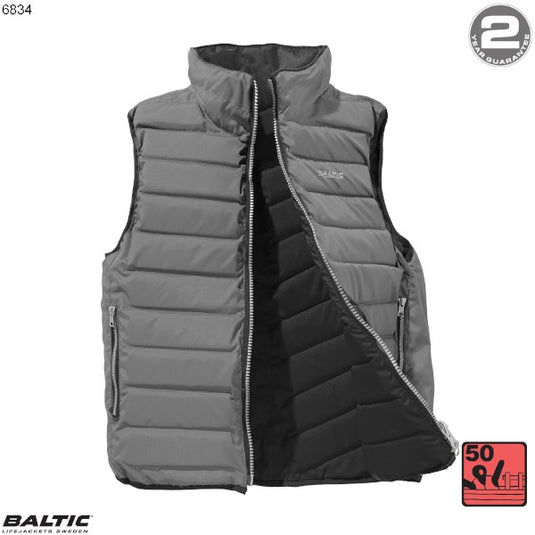 Flipper flydevest Unisex-Sort-Grå-XSmall