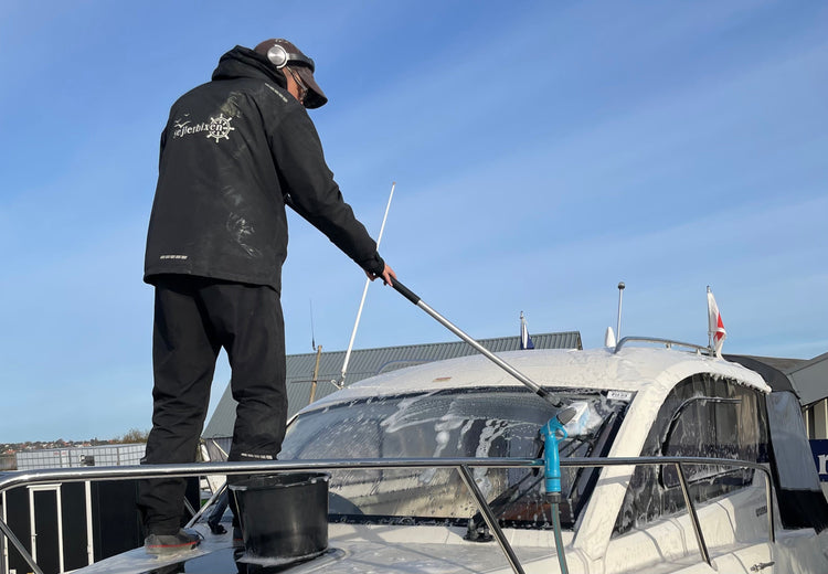 Vinter klargøring af båd