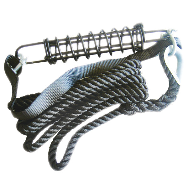 Indlæs billede i Gallery Viewer, Brofortøjning med fjeder, sikkerhedsbånd &amp; 16mm 5m tov
