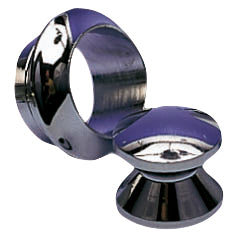 Roset/Knop forkromet messing til dør 16mm mont. hul 23mm