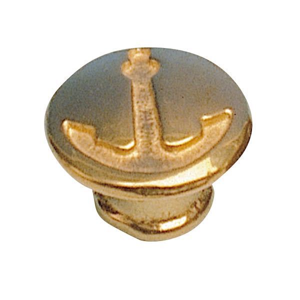 Indlæs billede i Gallery Viewer, Knophåndtag ø23 x 19mm messing
