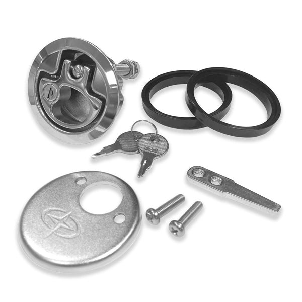 Indlæs billede i Gallery Viewer, Roca Dørkbeslag Ø61,5 lige rigel låsbar 316P
