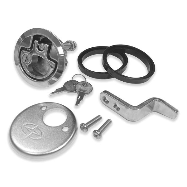 Indlæs billede i Gallery Viewer, Roca Dørkbeslag Ø76  vinklet rigel låsbar 316
