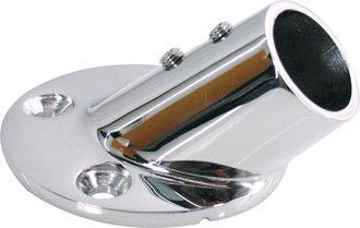 Indlæs billede i Gallery Viewer, Bundbeslag rund Ø22mm-45 grader RF stål
