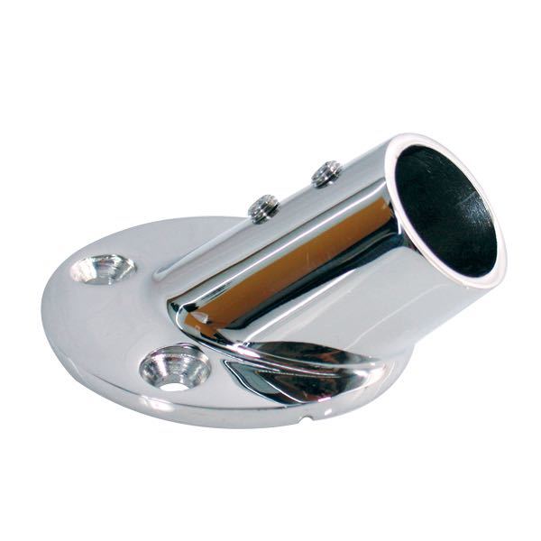 Indlæs billede i Gallery Viewer, Bundbeslag rund Ø25mm-45 grader RF stål
