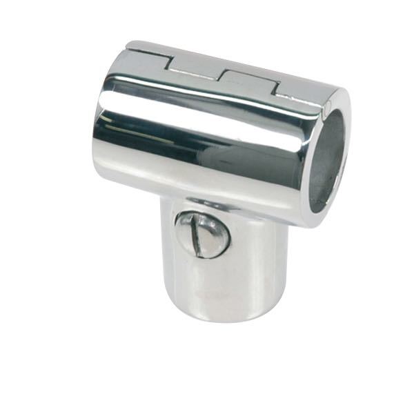 Indlæs billede i Gallery Viewer, T-stykke Ø25mm - 90 grader hængslet RF stål
