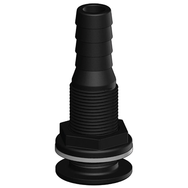 Indlæs billede i Gallery Viewer, Trudesign Gennemføring komposit sort 3/4" -19mm
