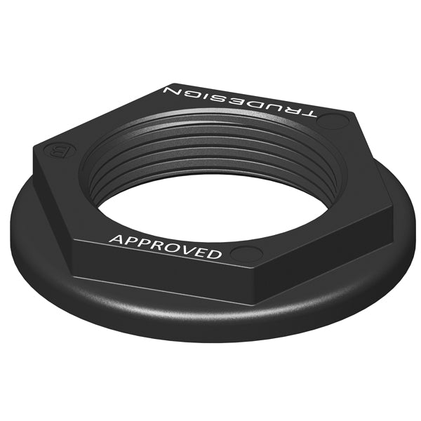 Indlæs billede i Gallery Viewer, Trudesign Møtrik 1 1/4" sort til skroggennemføring
