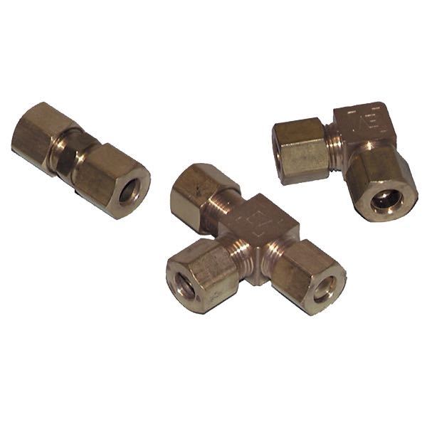 Indlæs billede i Gallery Viewer, Union messing lige til 8mm rør blister
