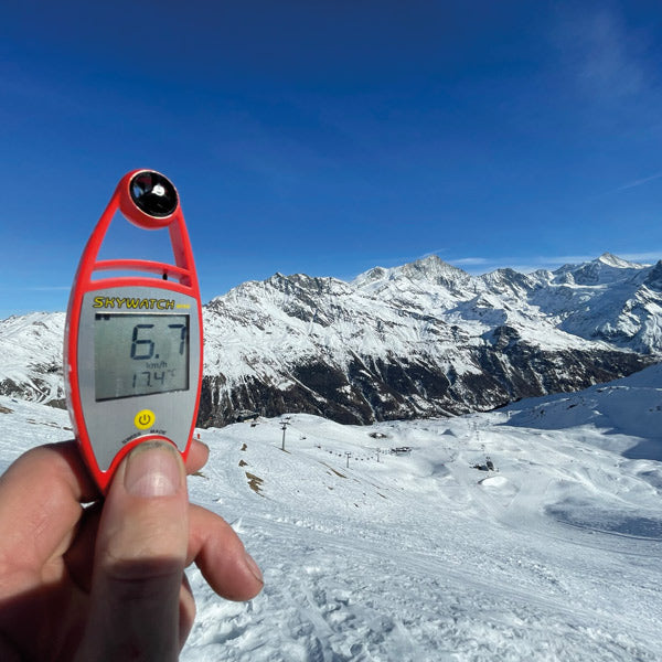 Indlæs billede i Gallery Viewer, Vindmåler håndholdt skywatch med temperatur
