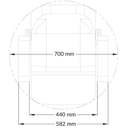 ESM Royal styrestol carbon sort/hvid