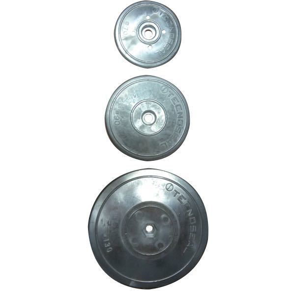 Indlæs billede i Gallery Viewer, Tecnoseal Zink tallerken anode sæt Ø130mm 1030g
