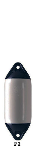 Indlæs billede i Gallery Viewer, Polyform F2 fender 610x220mm grå/sort
