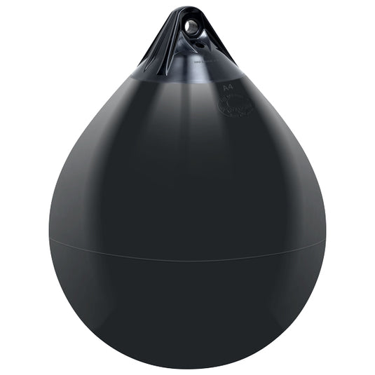 Polyform A1 jordbær fender 295 x 380mm sort med sort top