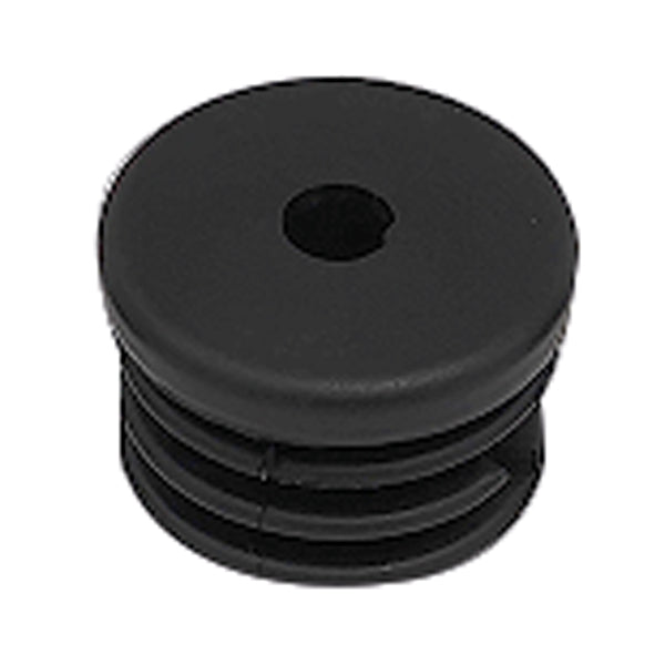 Indlæs billede i Gallery Viewer, Endeprop indvendig, sort PVC til rør Ø22mm, 4 stk.
