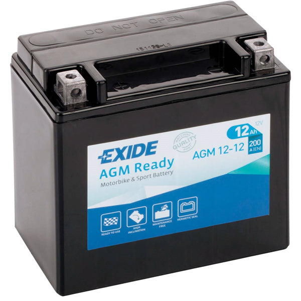 Indlæs billede i Gallery Viewer, Exide 12V batteri AGM12-12 12AH
