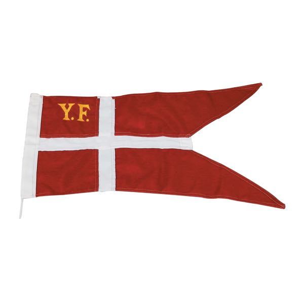 Indlæs billede i Gallery Viewer, 1852 yachtflag 52 x 100cm syet &amp; med Ø3mm 25cm snor
