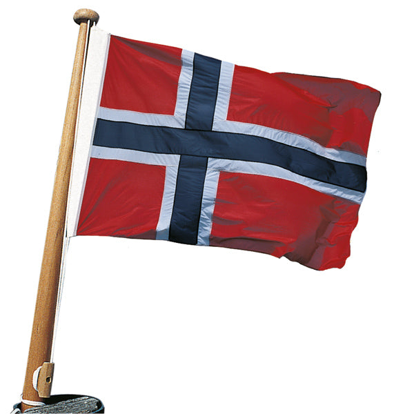 Indlæs billede i Gallery Viewer, Adela Norsk yachtflag længde 50cm til flagspil 60-75cm L
