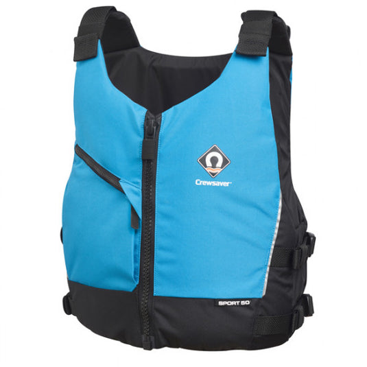 Crewsaver Sport 50N flydevest, Blå S/M brystmål 86-99cm