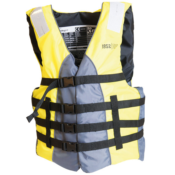 Indlæs billede i Gallery Viewer, 1852 svømme-, vandsports &amp; vandski vest sort/lime 70+
