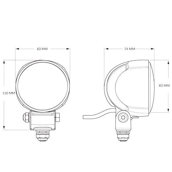Indlæs billede i Gallery Viewer, Hella dækslys 70 Gen IV LED 3500 lumen 9-33V - Sort
