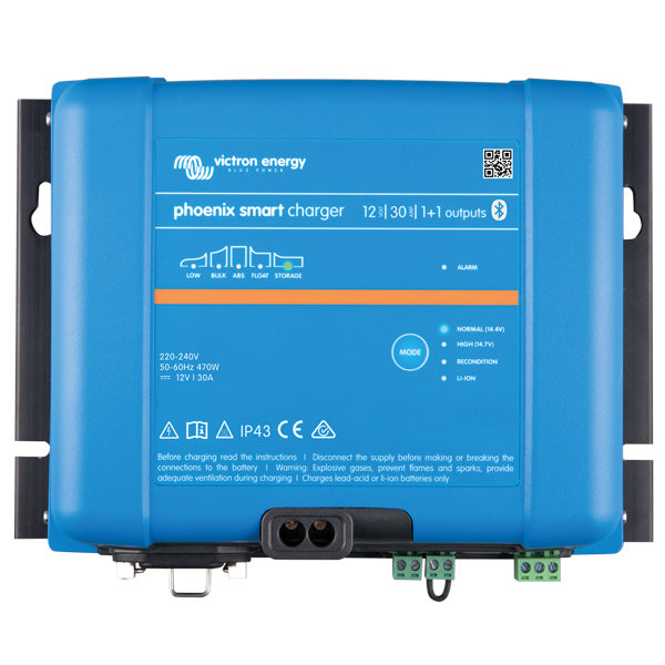 Indlæs billede i Gallery Viewer, Victron Phoenix Smart IP43 lader 12V 30A(1+1) husk 1250856
