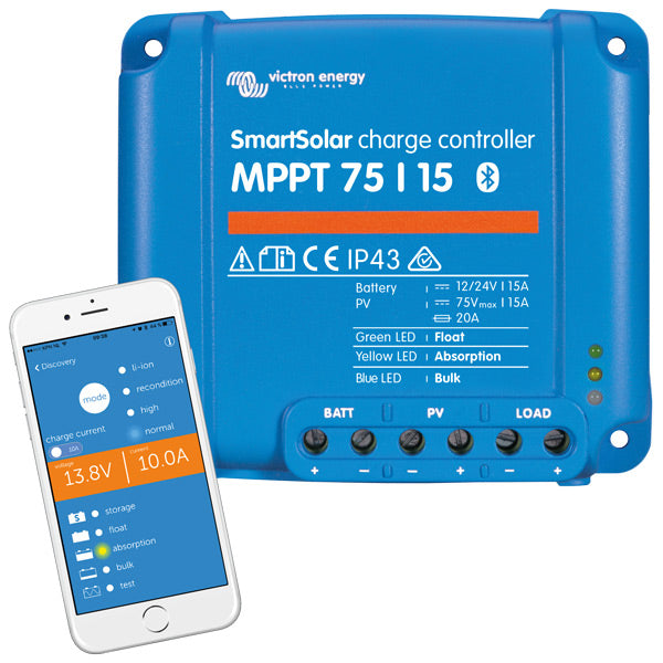 Indlæs billede i Gallery Viewer, Victron mppt smart 100/30 regulator 440wp 12v / 880wp 24v
