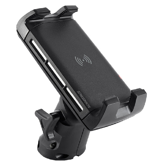 ROKK Edge - trådløs 10W lader, vandtæt 12/24V - telefon hold