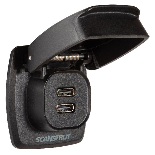 ScanStrut Flip-Pro vandtæt 2 x USB C ladestik 12-24V /36-60W