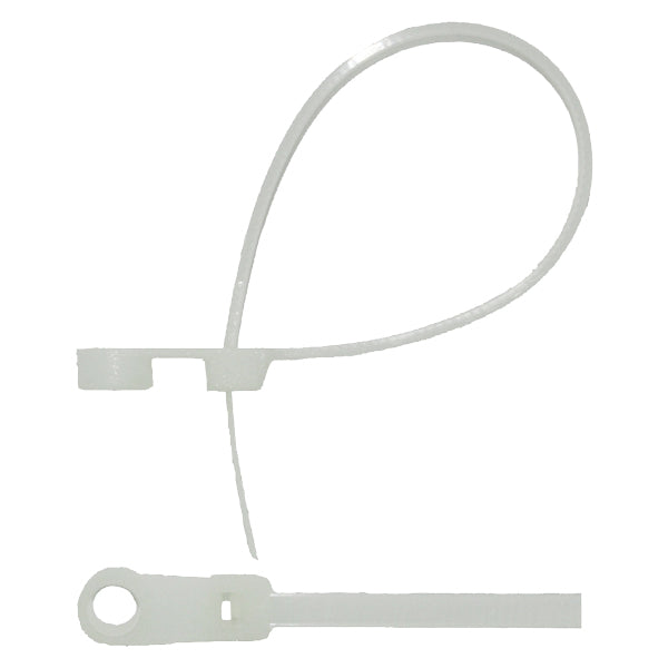 Indlæs billede i Gallery Viewer, Strips hvid med hul 100 x 3,5mm-20stk
