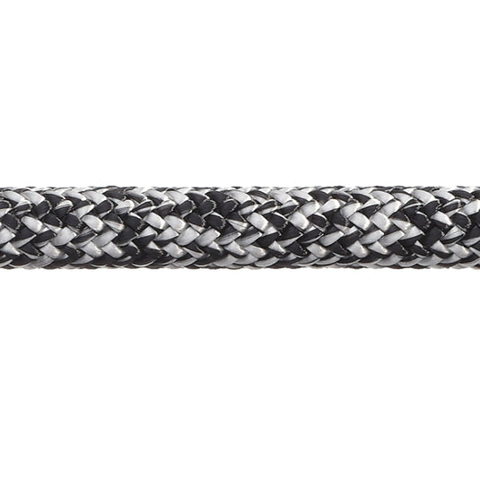 Robline Admiral 7000 Dyneema fald, 10mm Sort/Hvid  - 1 mtr