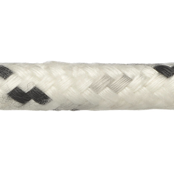 Indlæs billede i Gallery Viewer, Robline Neptun 500 Skøde tov, 6mm Hvid/Sort  - 1 mtr
