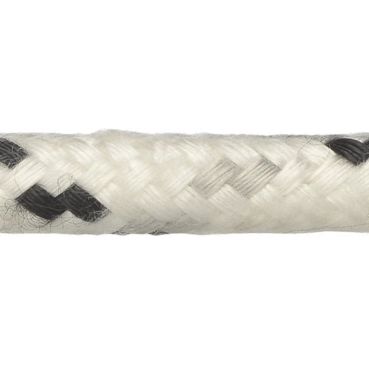Robline Neptun 500 Skøde tov, 12mm Hvid/Sort  - 1 mtr