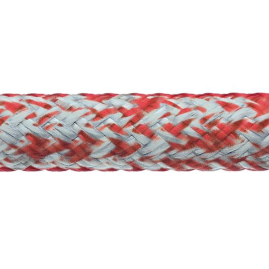 Robline Globe Pro Robtec fald, 6mm Hvid/Rød  - 1 mtr