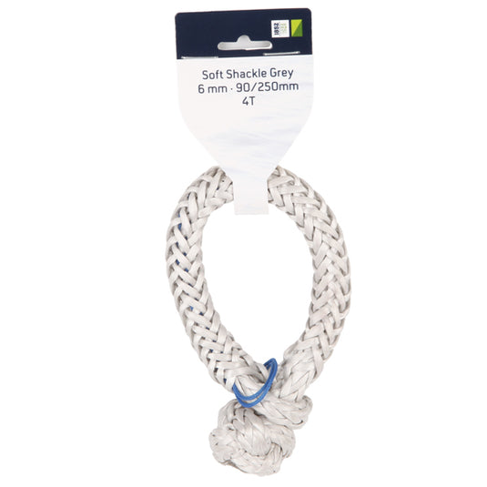 1852 Soft tovsjækel 6mm Grå 90/250mm 4T