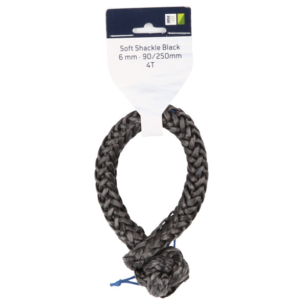 Indlæs billede i Gallery Viewer, 1852 Soft tovsjækel 6mm Sort 90/250mm 4T
