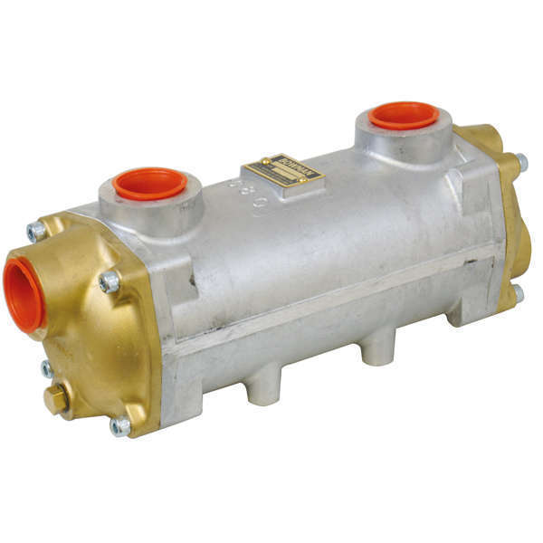 Indlæs billede i Gallery Viewer, Oliekøler bowman fg 80, olie 1 1/4" , 1 1/4" bsp hydraulik
