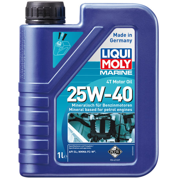 Indlæs billede i Gallery Viewer, Liqui moly marine 4t motor olie 25w-40 1l
