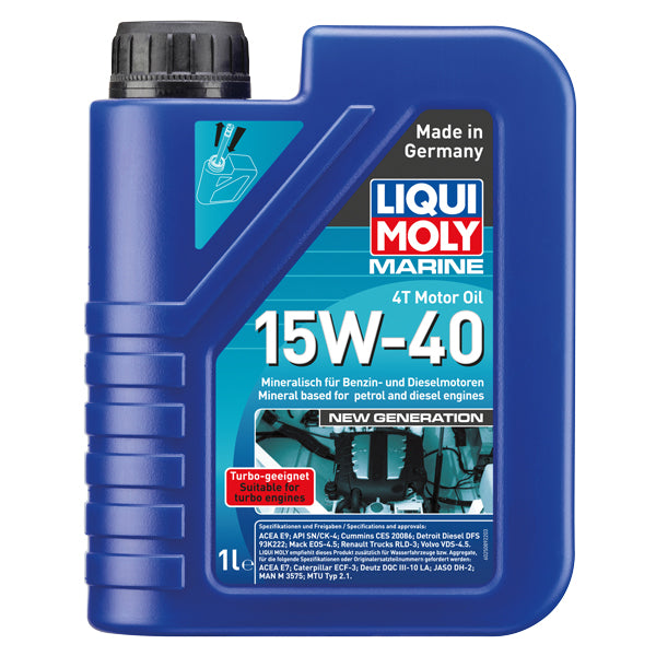 Indlæs billede i Gallery Viewer, Liqui Moly 4T 15W-40 New generation 1 Liter
