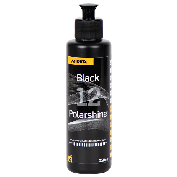 Indlæs billede i Gallery Viewer, Mirka Polarshine 12 black polermiddel 250 ml
