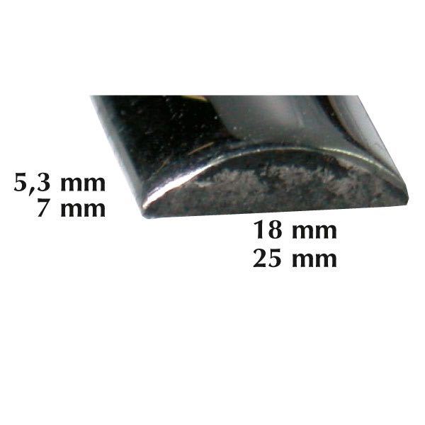 Indlæs billede i Gallery Viewer, Fenderliste RF 18mm halv rund, 3m
