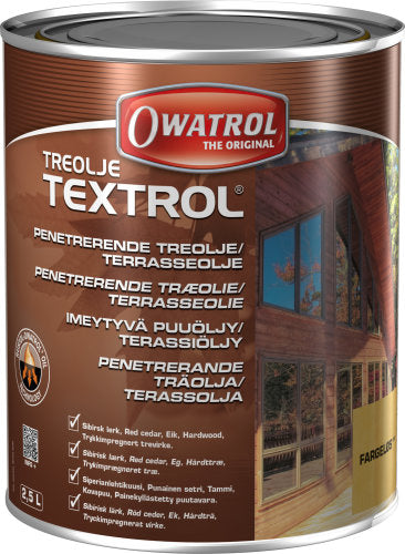 Indlæs billede i Gallery Viewer, Owatrol terrasseolie (Textrol) 2,5L
