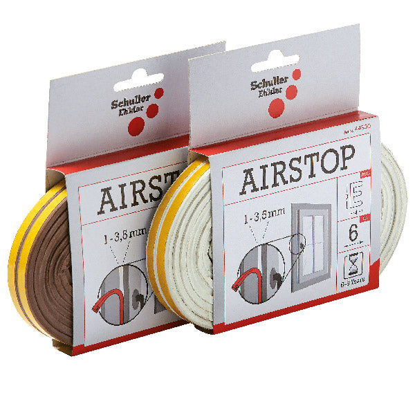 Indlæs billede i Gallery Viewer, Selvklæbende tætningsliste E-profil hvid 6 m
