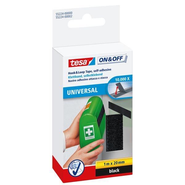 Indlæs billede i Gallery Viewer, Tesa Burretape sort 1.0mx20mm selvklæb
